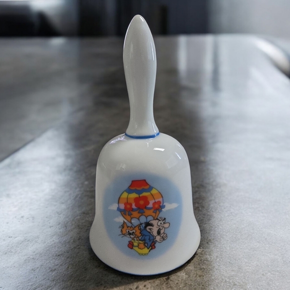 1982 VTG Porcelain Bell with Smurf Design By Wallace Berrie & Co. - Picture 3 of 7